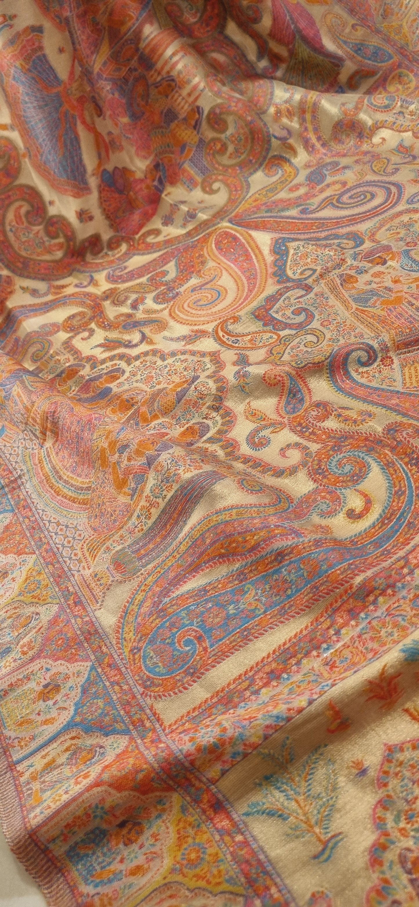 Laila's moonlight silky kaani shawl