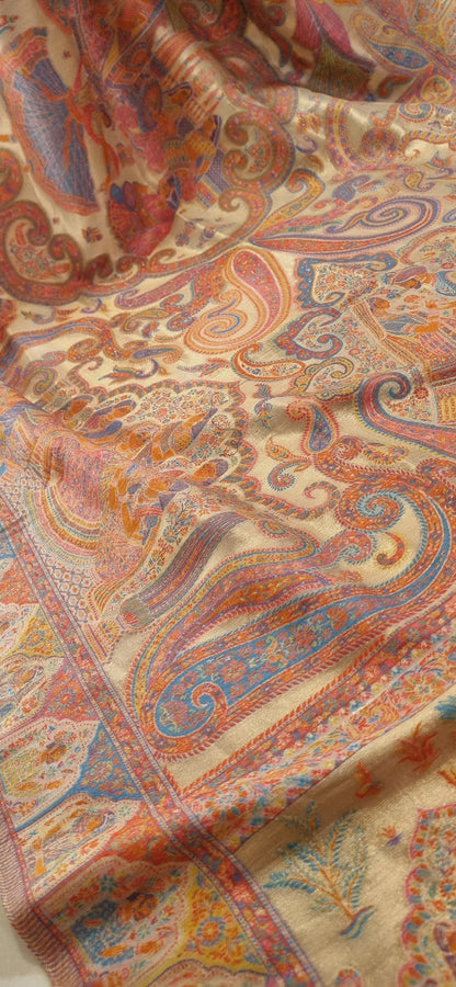 Laila's moonlight silky kaani shawl