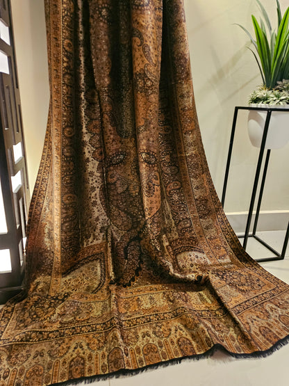 Reversible moonlight gandhara kaani shawl