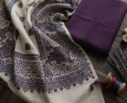 Kaani three piece: Pashmina