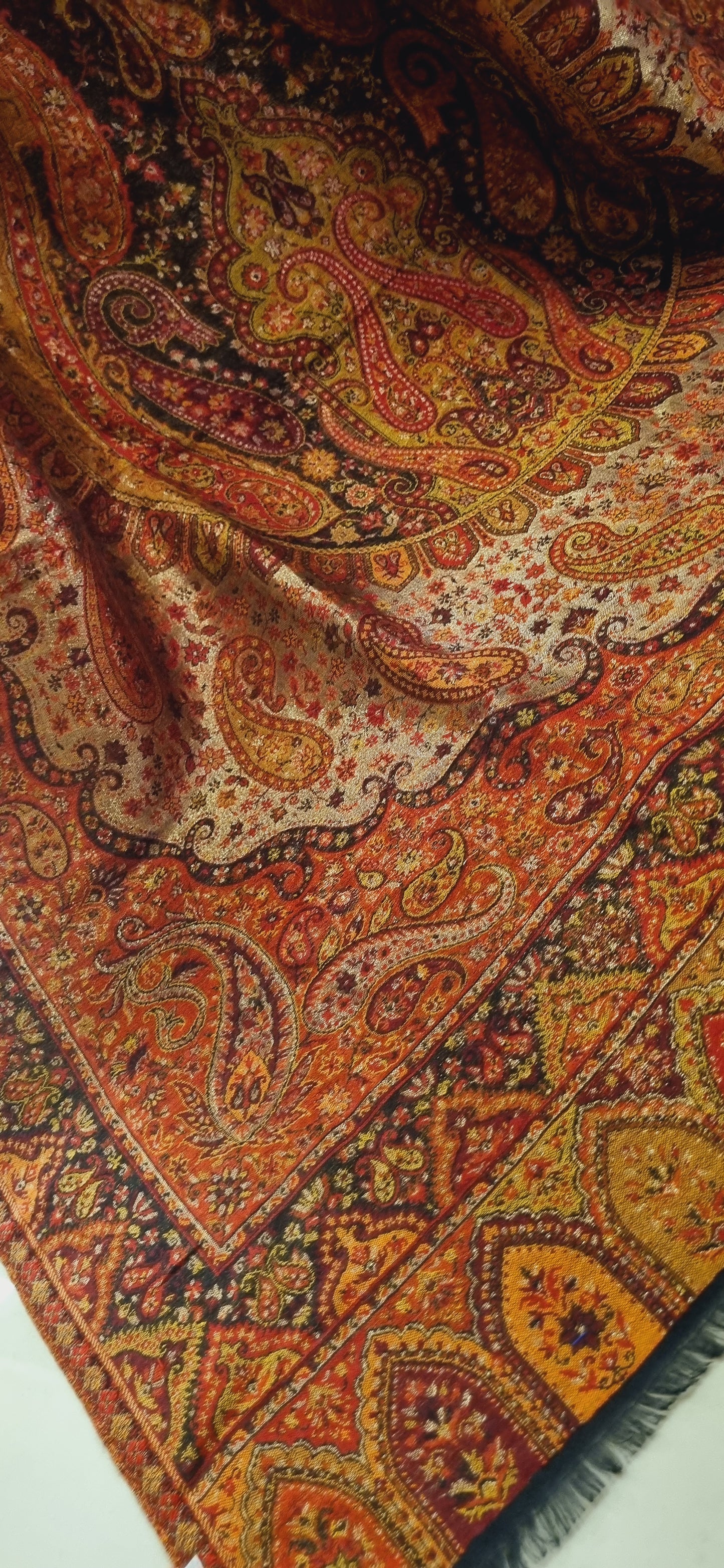 Reversible moonlight gandhara kaani shawl