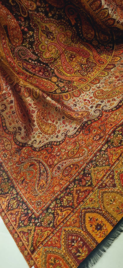 Reversible moonlight gandhara kaani shawl