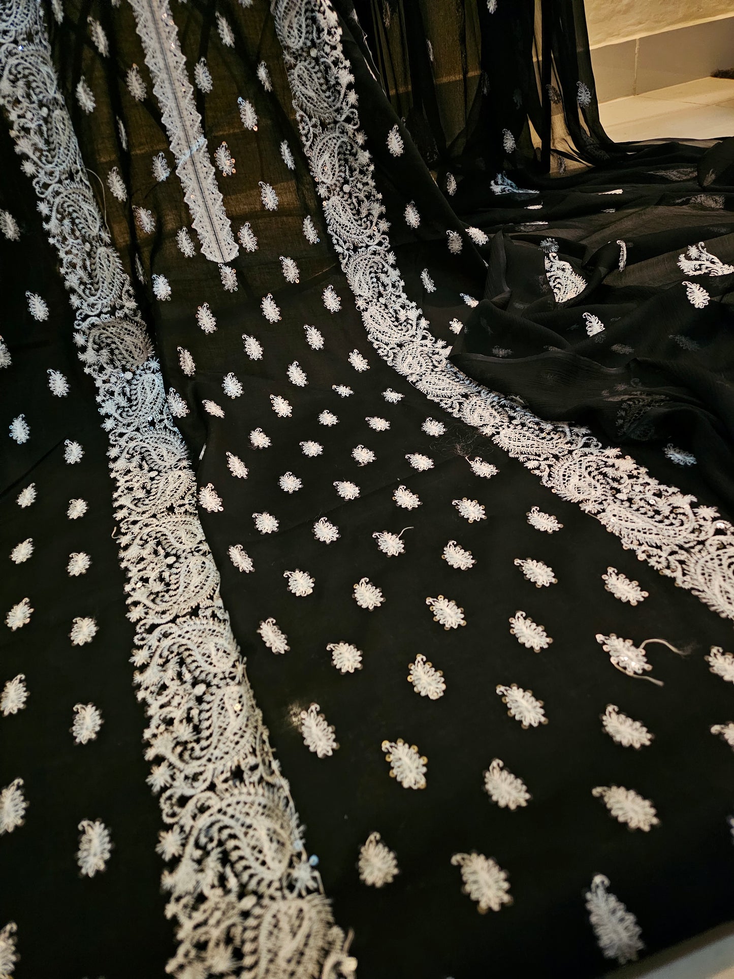 Lawn embroidered two piece