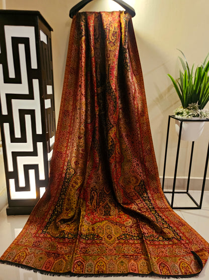 Reversible moonlight gandhara kaani shawl