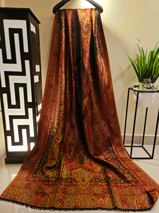 Reversible moonlight gandhara kaani shawl