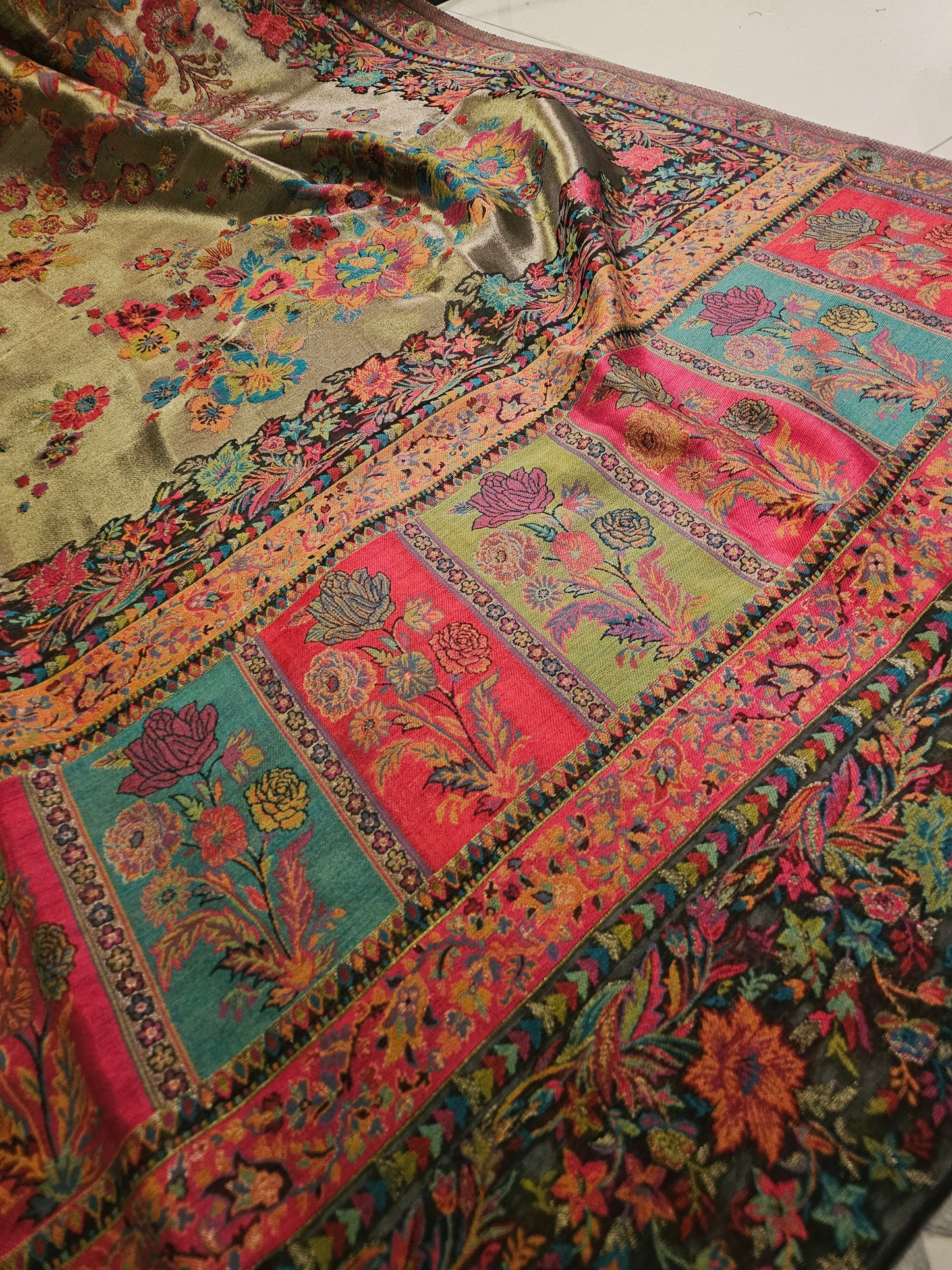 Silky moonlight kaani shawl