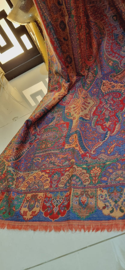Reversible kaani shawl pashmina