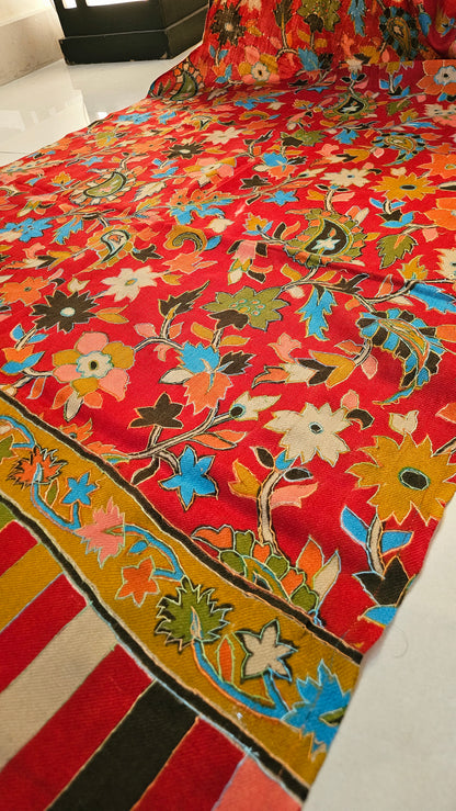 Kalamkar minishawl: Pashmina