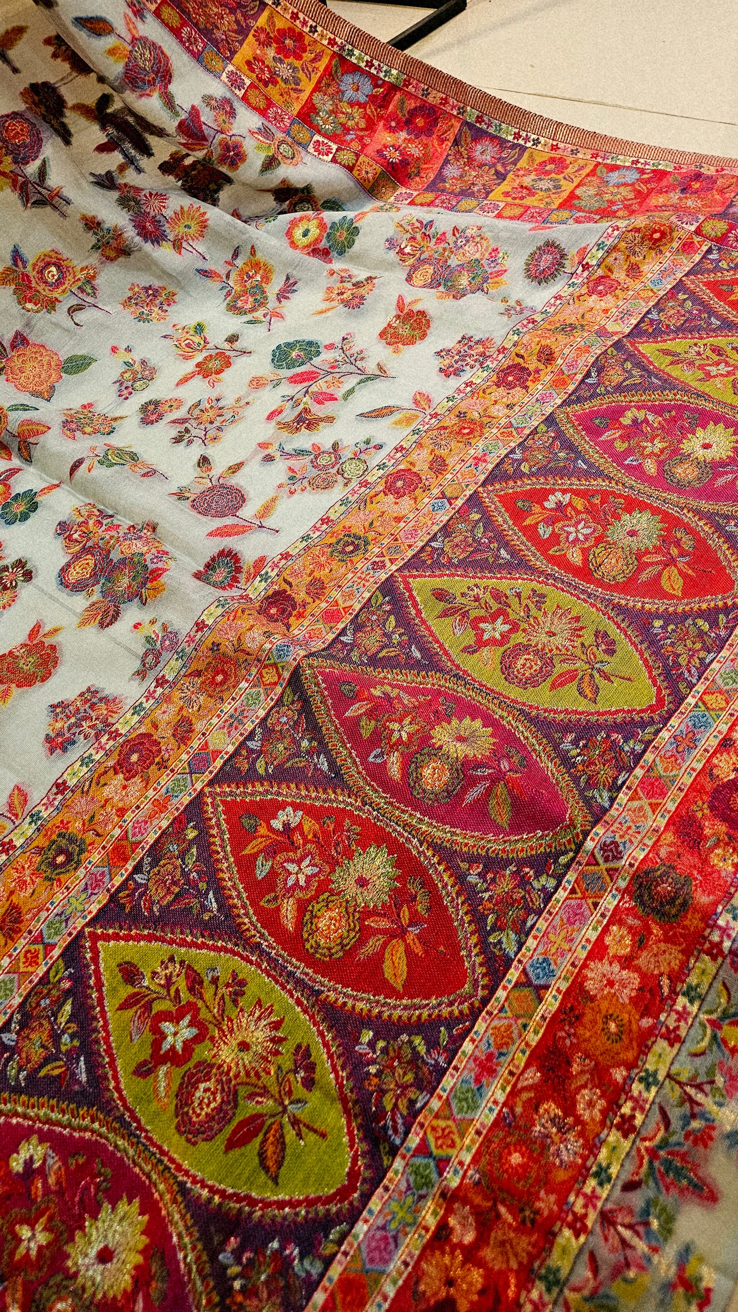 Silk kaani shawl