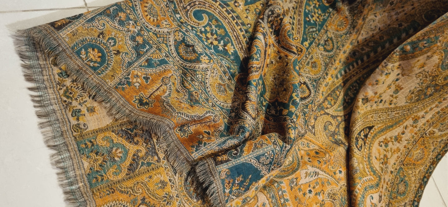 Reversible persian kaani shawl