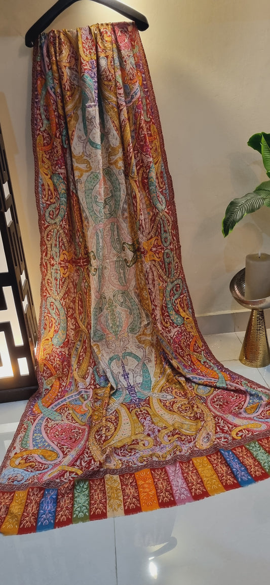 Reelkar embroidered pashmina shawl