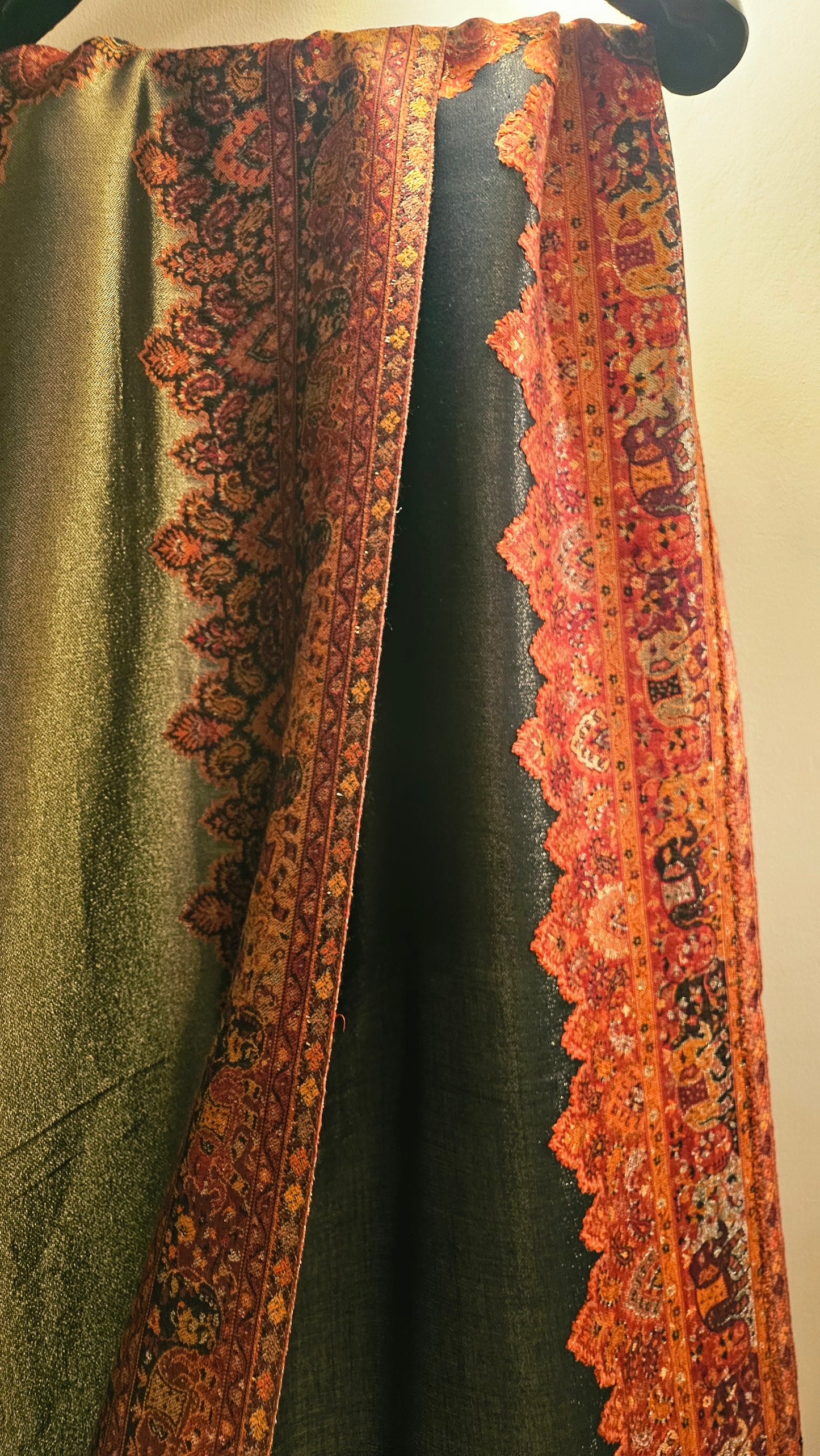Reversible moonlight kaani: shawl