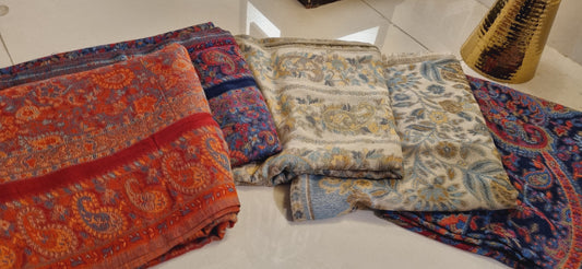 Woollen pashmina kaani shawl