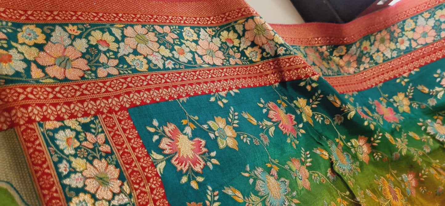 Meenakari patola silk dupatta