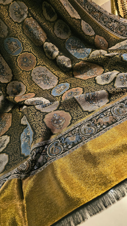 Moonlight kaani shawl: Pashmina