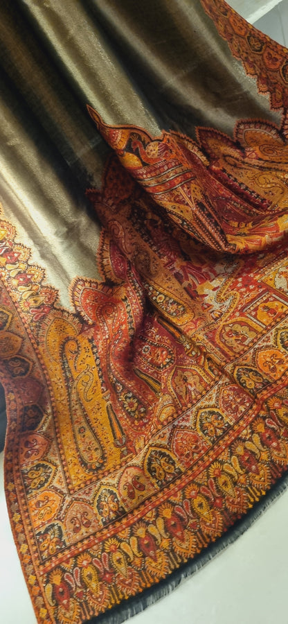 Moonlight gandhara kaani reversible shawl