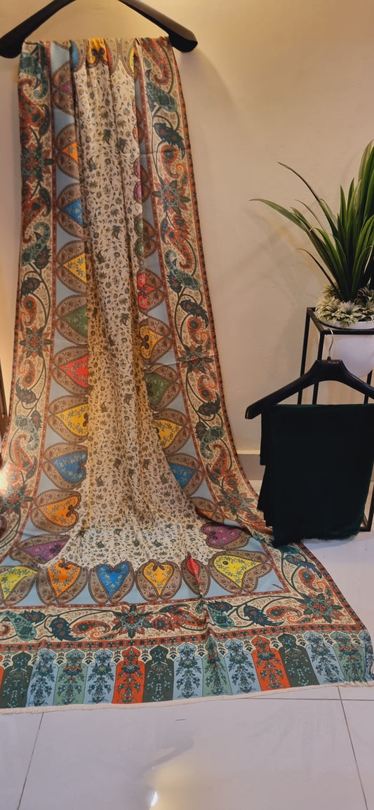 Printed pashmina