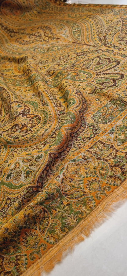 Reversible persian toosh kaani shawl