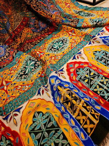 Reelkar silk shawl/dupata