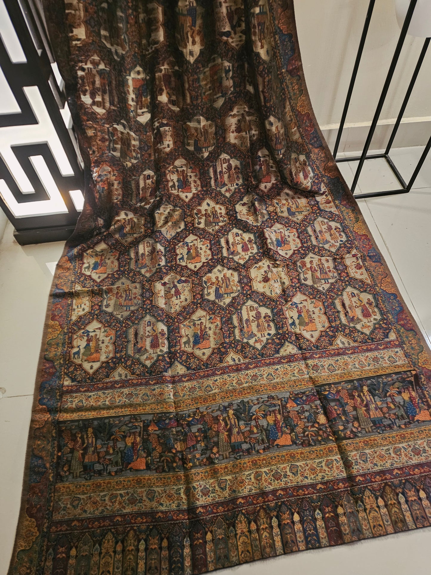 Moonlight silky kaani shawl