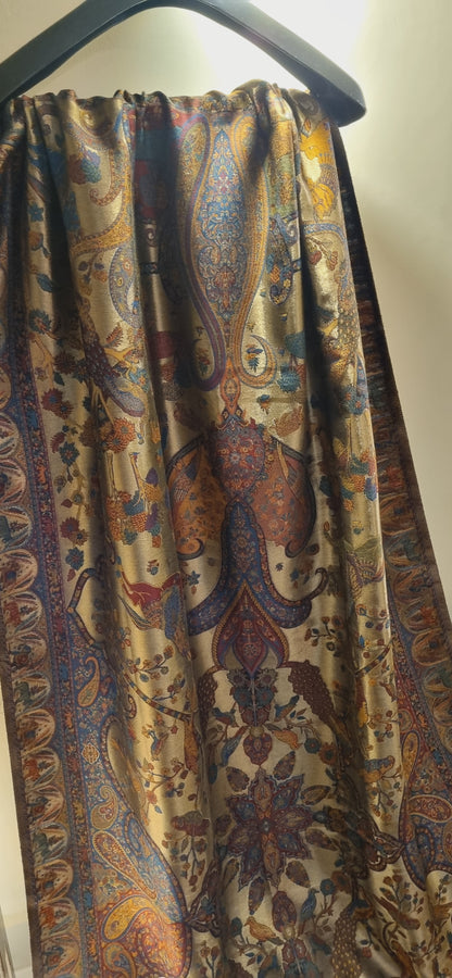 Laila's moonlight silky kaani shawl