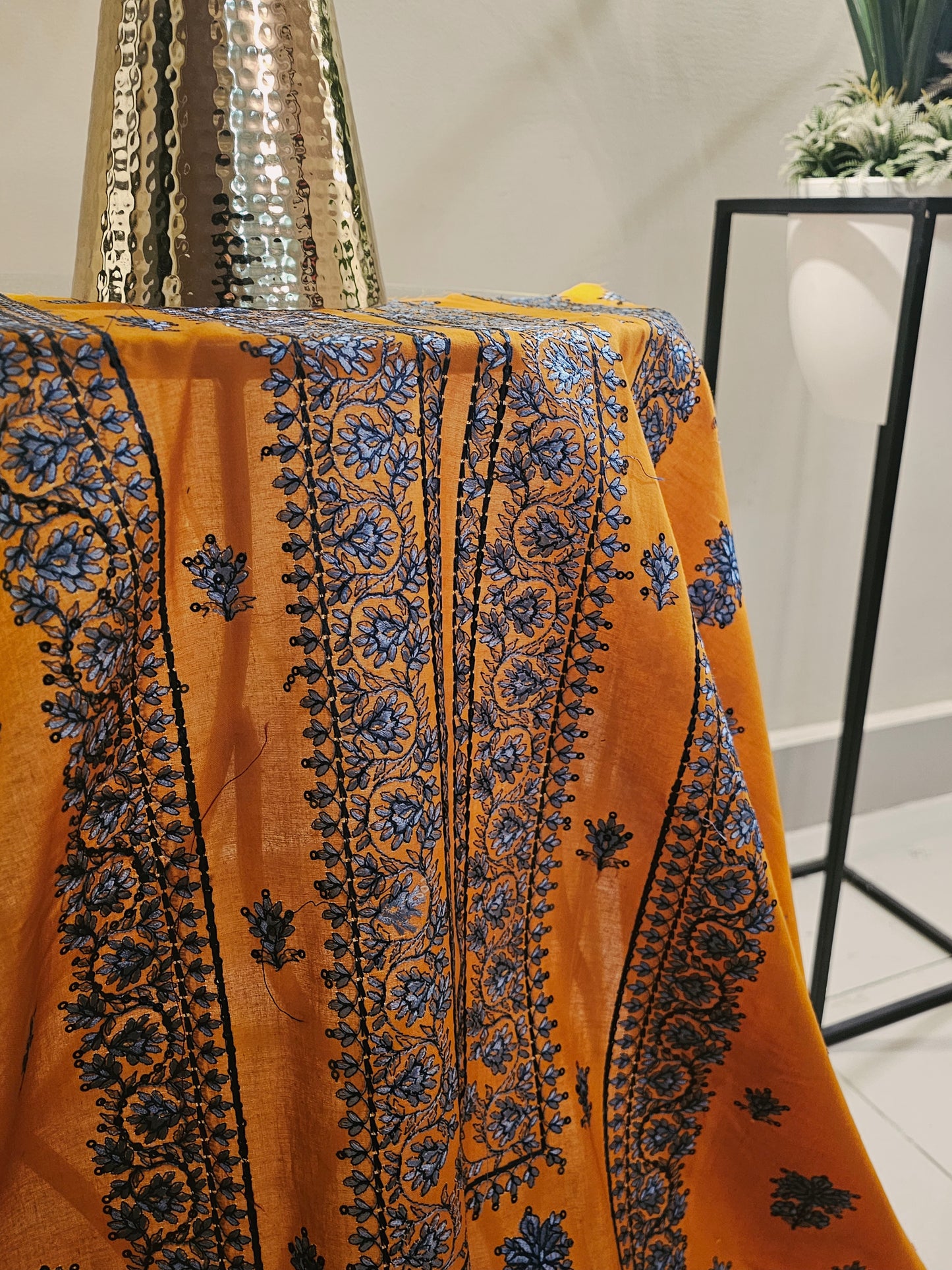 Lawn embroidered two piece