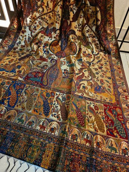 Moonlight silky kaani shawl/dupata