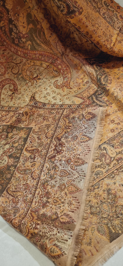 Reversible gandhara kaani shawl