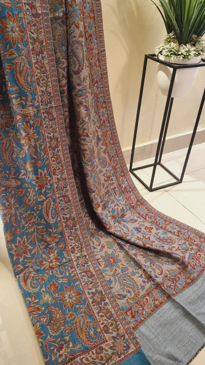 Reversible kaani shawl