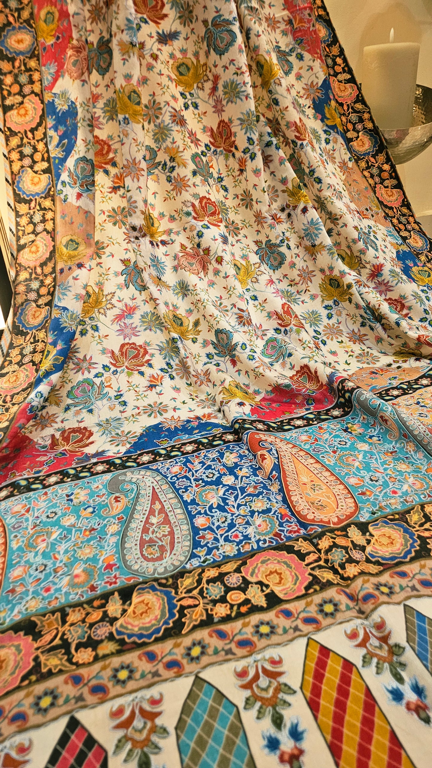 Reelkar embroidered:pashmina