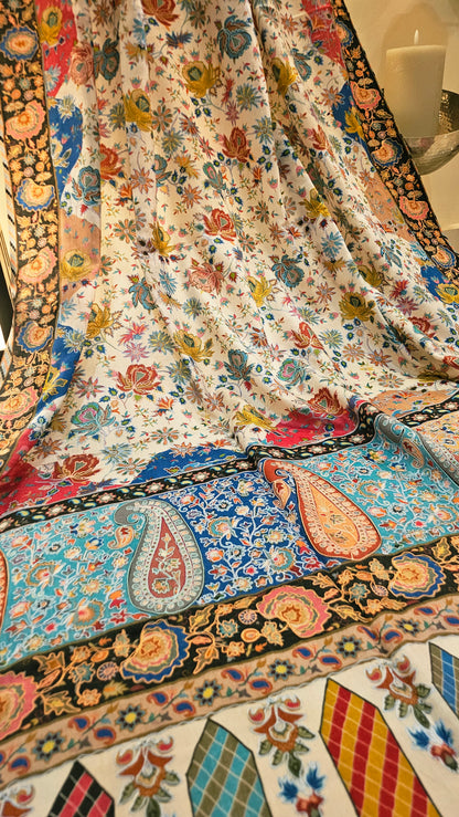 Reelkar embroidered:pashmina