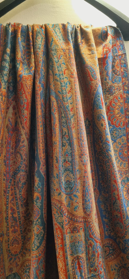 Reversible persian kaani shawl