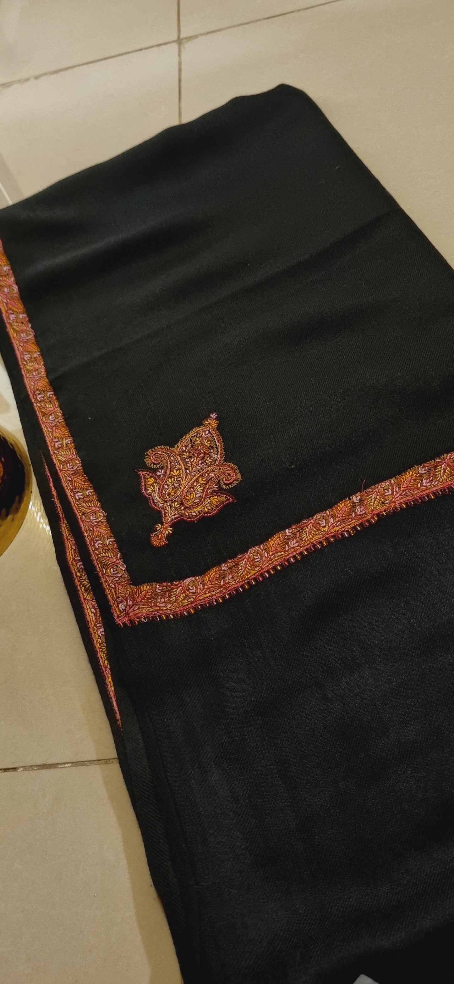 Papermachi embroidered pashmina shawls