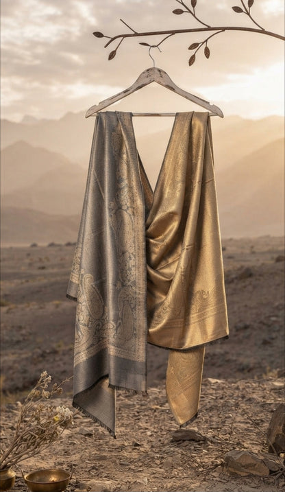 Reversible paper kaani moonlight