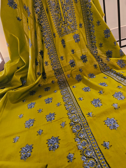 Lawn embroidered two piece