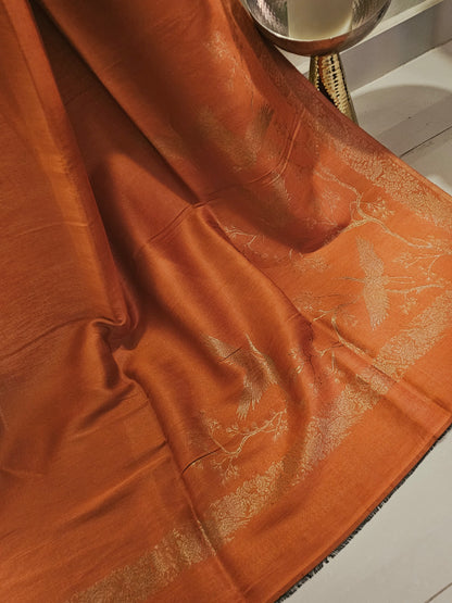 Reversible moonlight paper kaani shawl