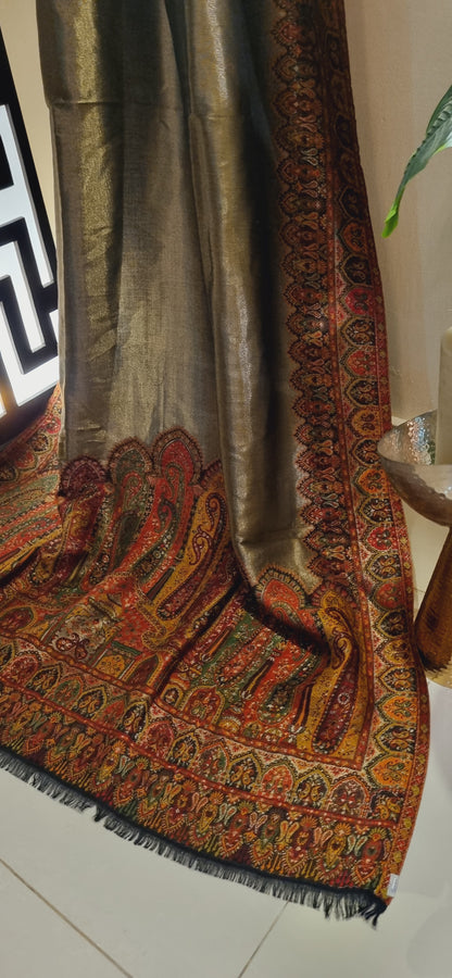 Gandhara reversible moonlight kaani shawl