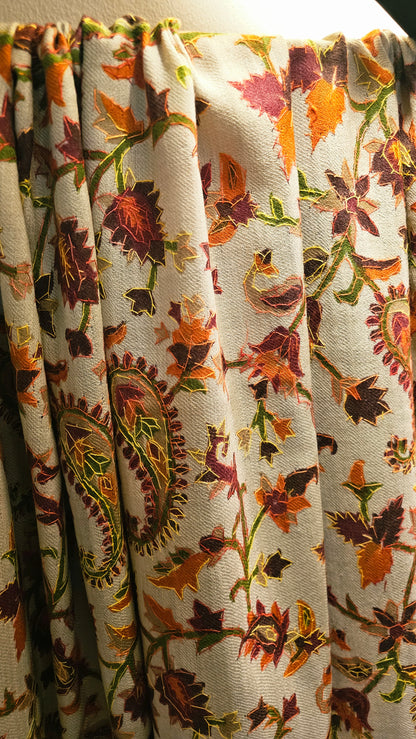 Kalamkar embroidered: Pashmina