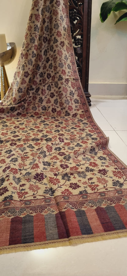 Woollen pashmina kaani shawl