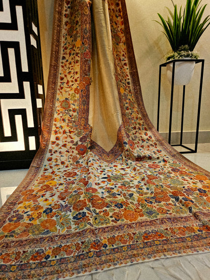 Silky moonlight kaani shawl/ dupata