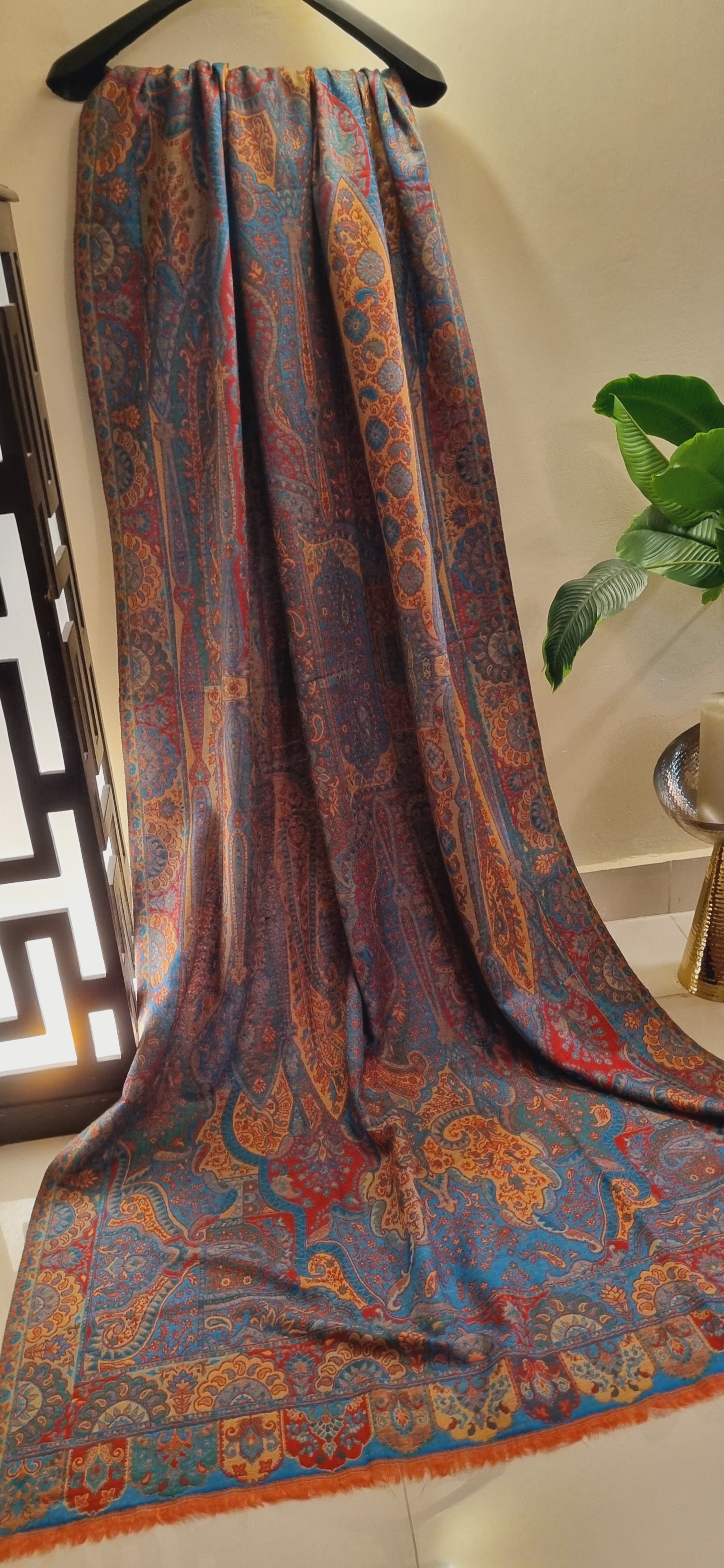 Reversible persian kaani shawl