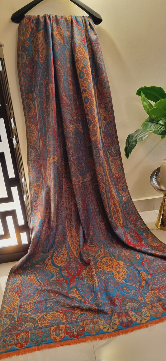 Reversible persian kaani shawl