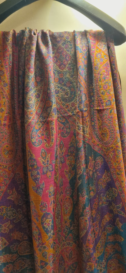 Reversible persian kaani shawl