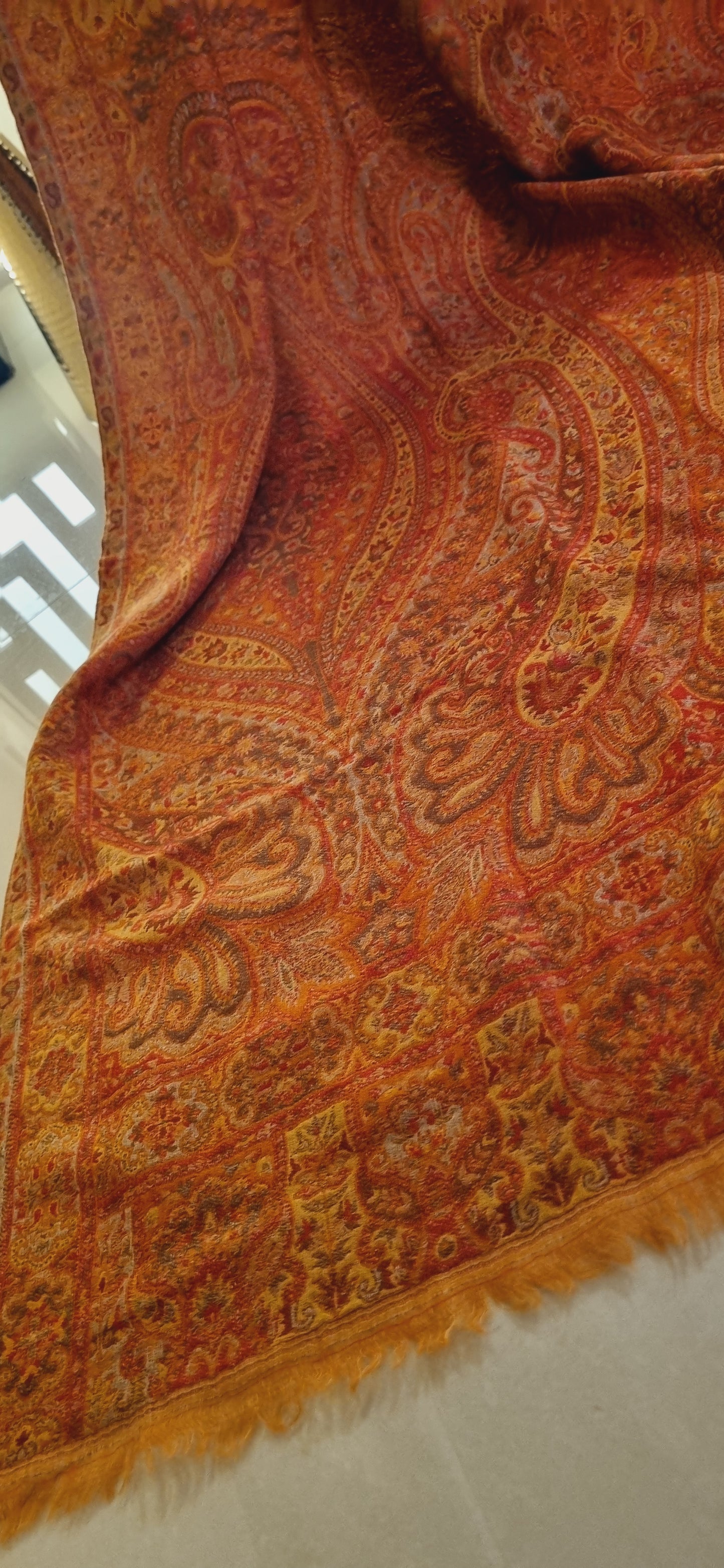 Reversible Persian kaani shawl