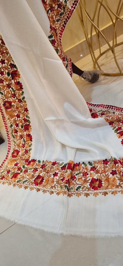 Embroidered minishawl