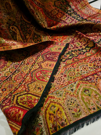 Reversible moonlight gandhara kaani shawl