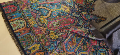 Reversible Moonlight kaani shawl