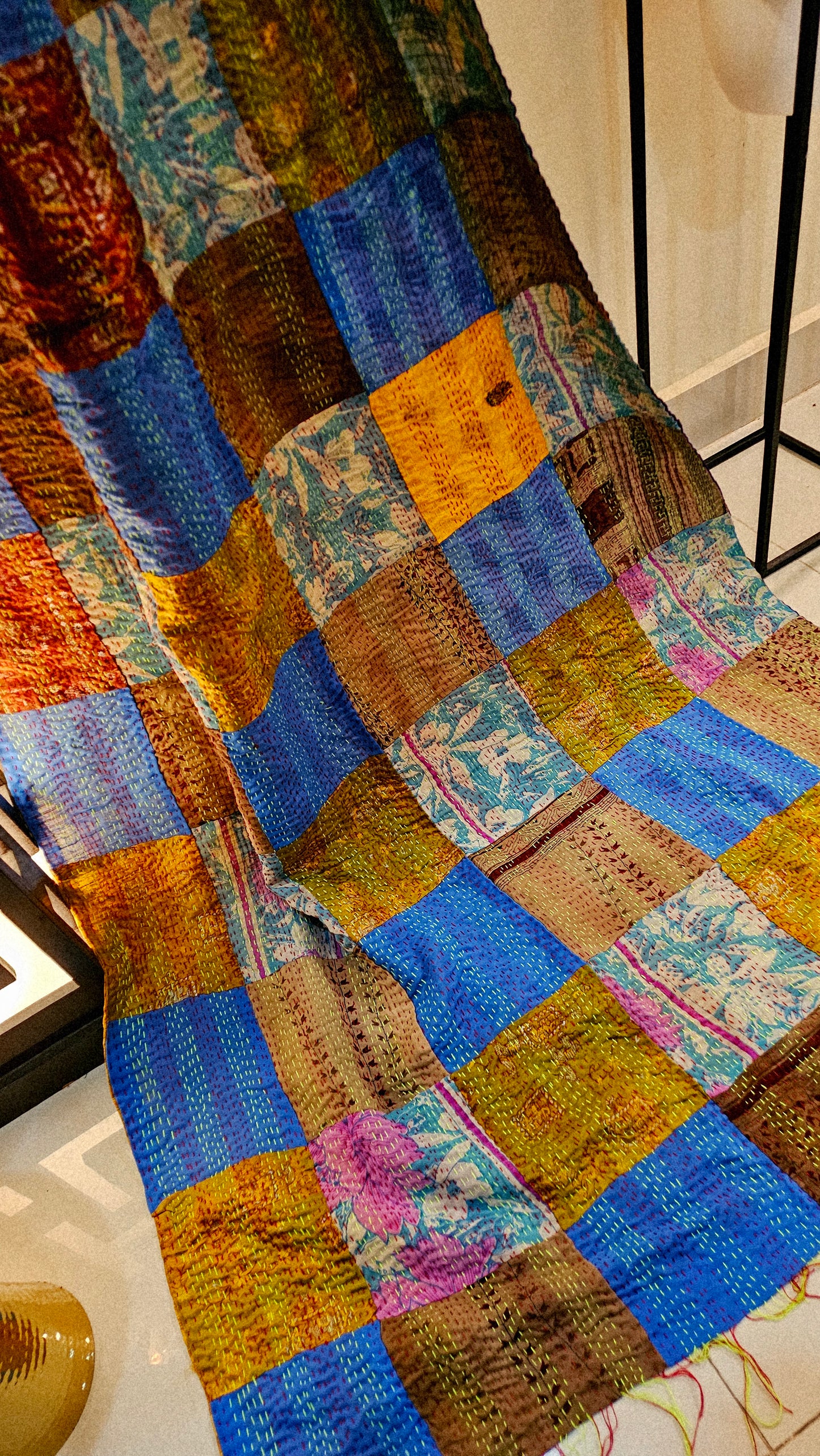 Rilli hand embroidered duapta