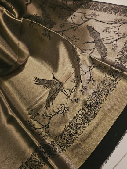 Reversible moonlight paper kaani shawl