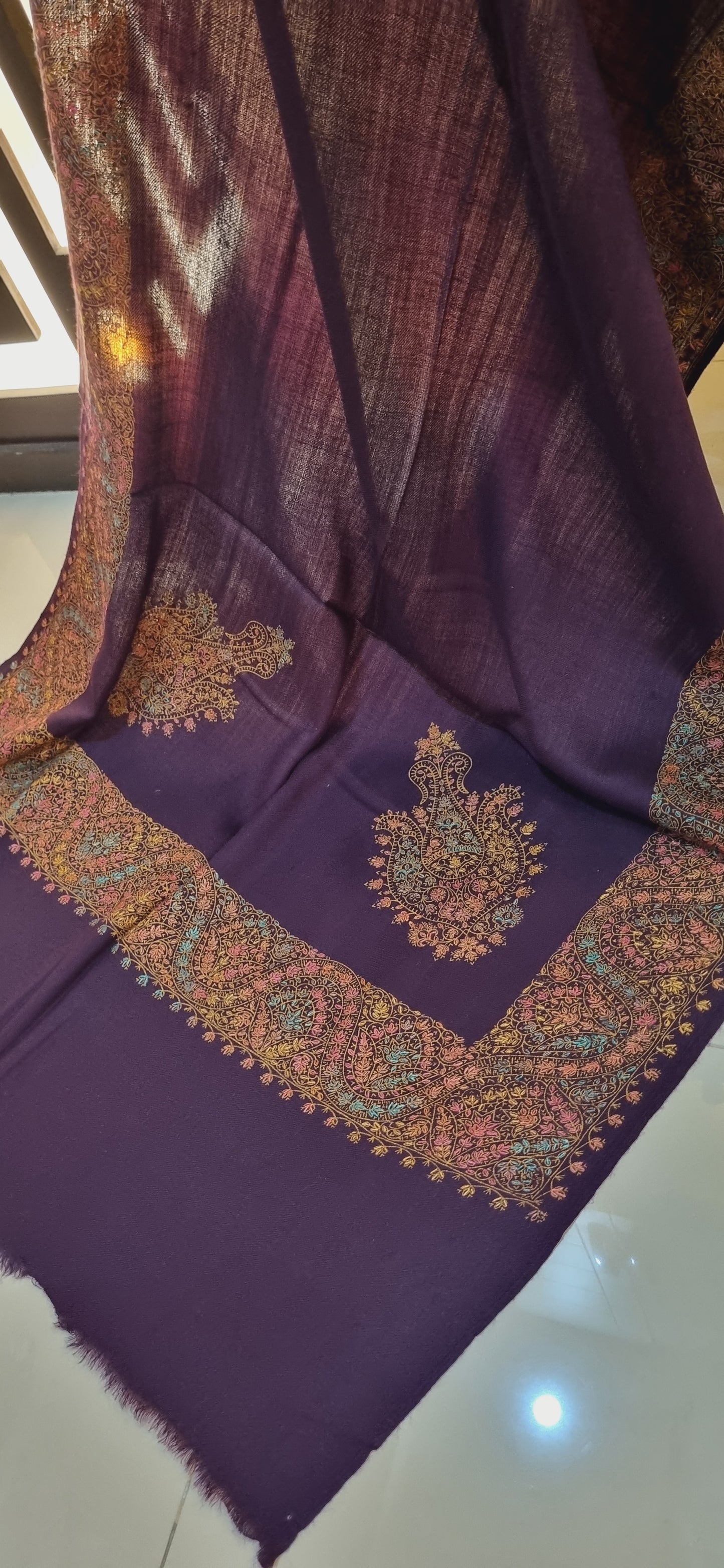 Hand embroidered Mini shawl